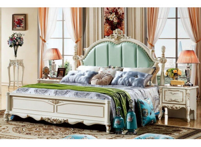 Klassesch Schlofzëmmer Bett Miwwelen Holz Lieder Better Barock Rokoko